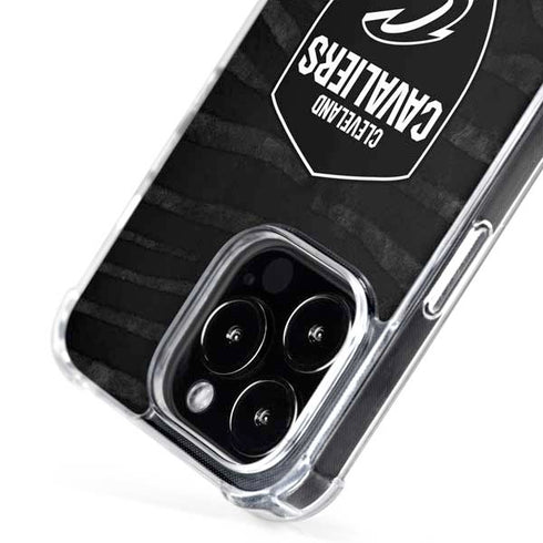NBA Cleveland Cavaliers Black Animal Print iPhone 16 Pro MagSafe Case